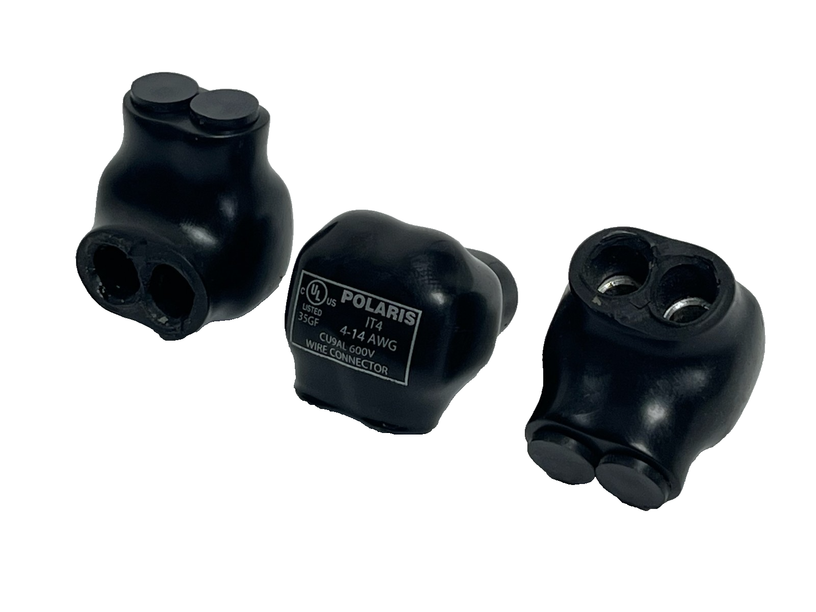 Used Lot of 3 Polaris IT-4 Insulated Tap Connector 4-14 AWG CU9AL 600V