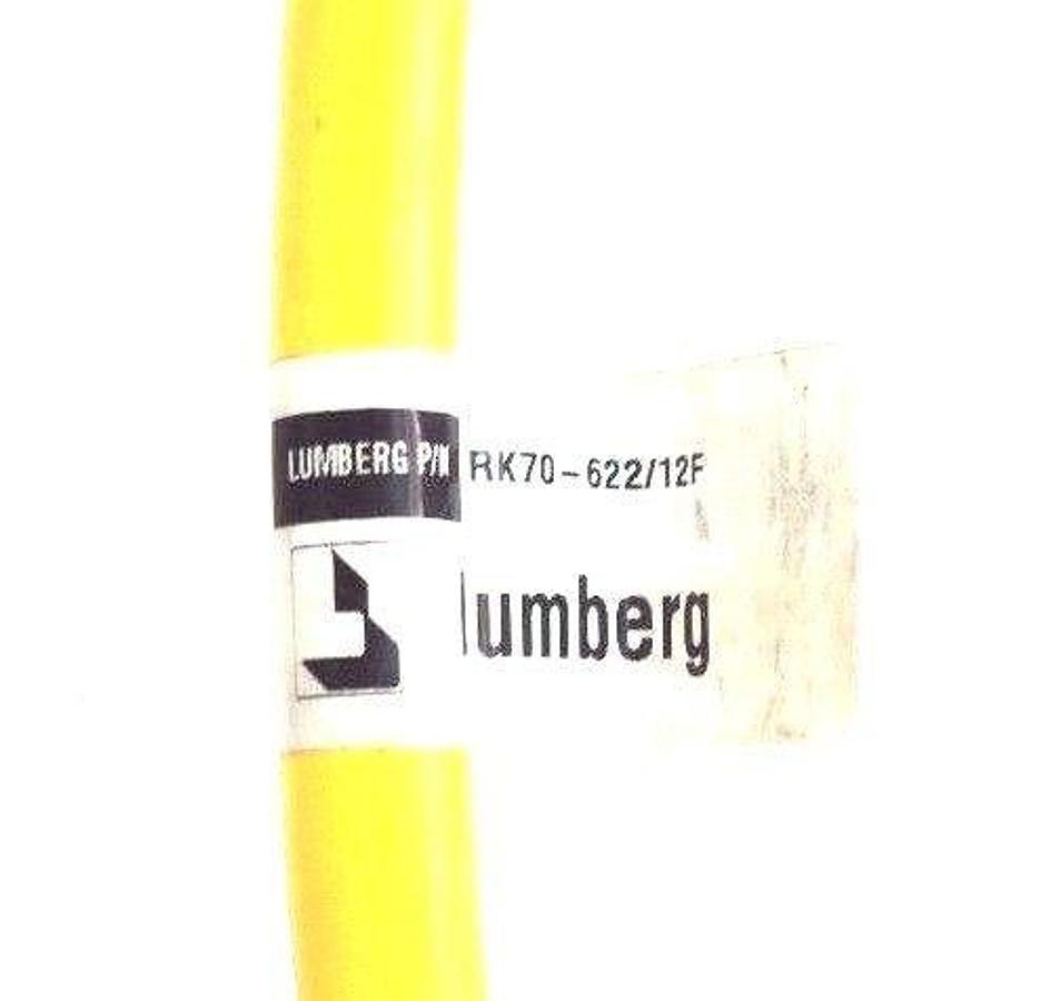 Used NEW LUMBERG RK70-622/12F CORDSET 600V 8AMP RK7062212F