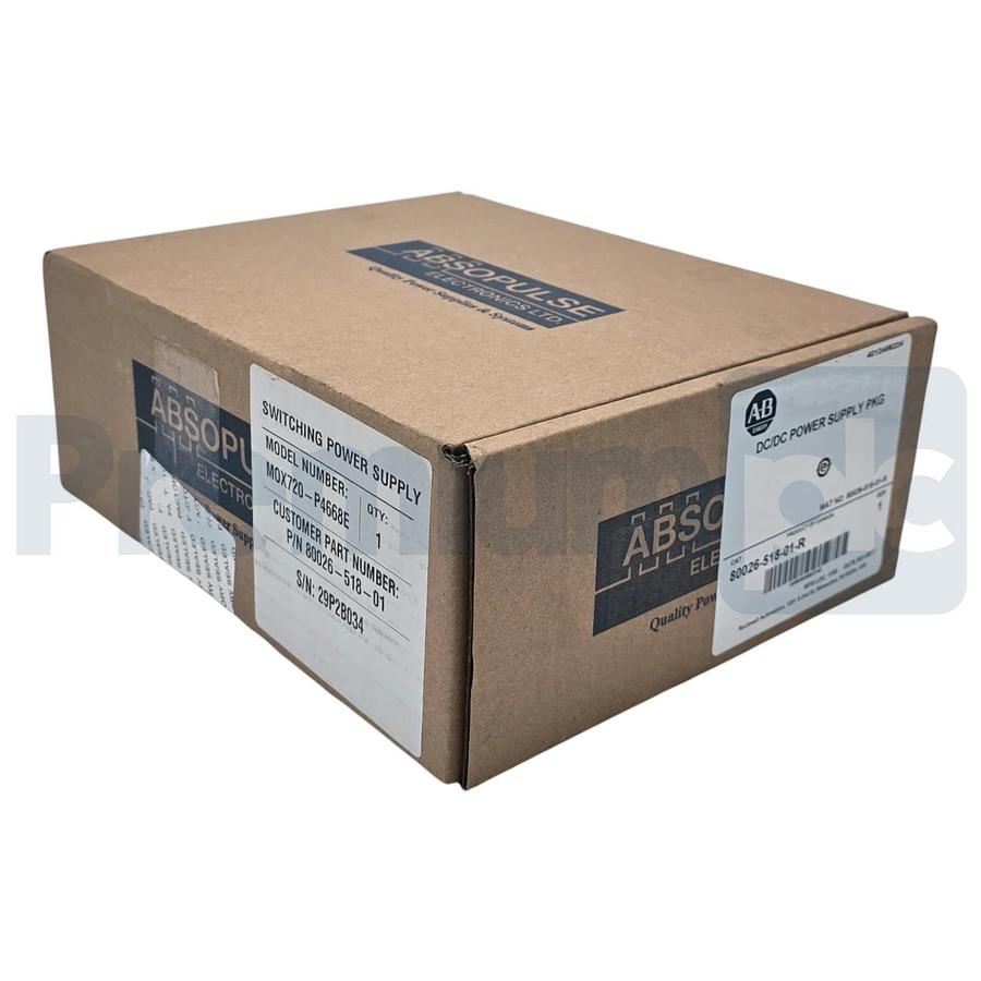 Used Allen Bradley Absopulse 80026-518-01-R | MOX720-P4668E DC/DC Power Supply NSFS