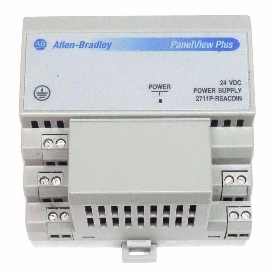 Used ALLEN BRADLEY 2711P-RSACDIN POWER SUPPLY SER A REV A 24VDC 2711PRSACDIN