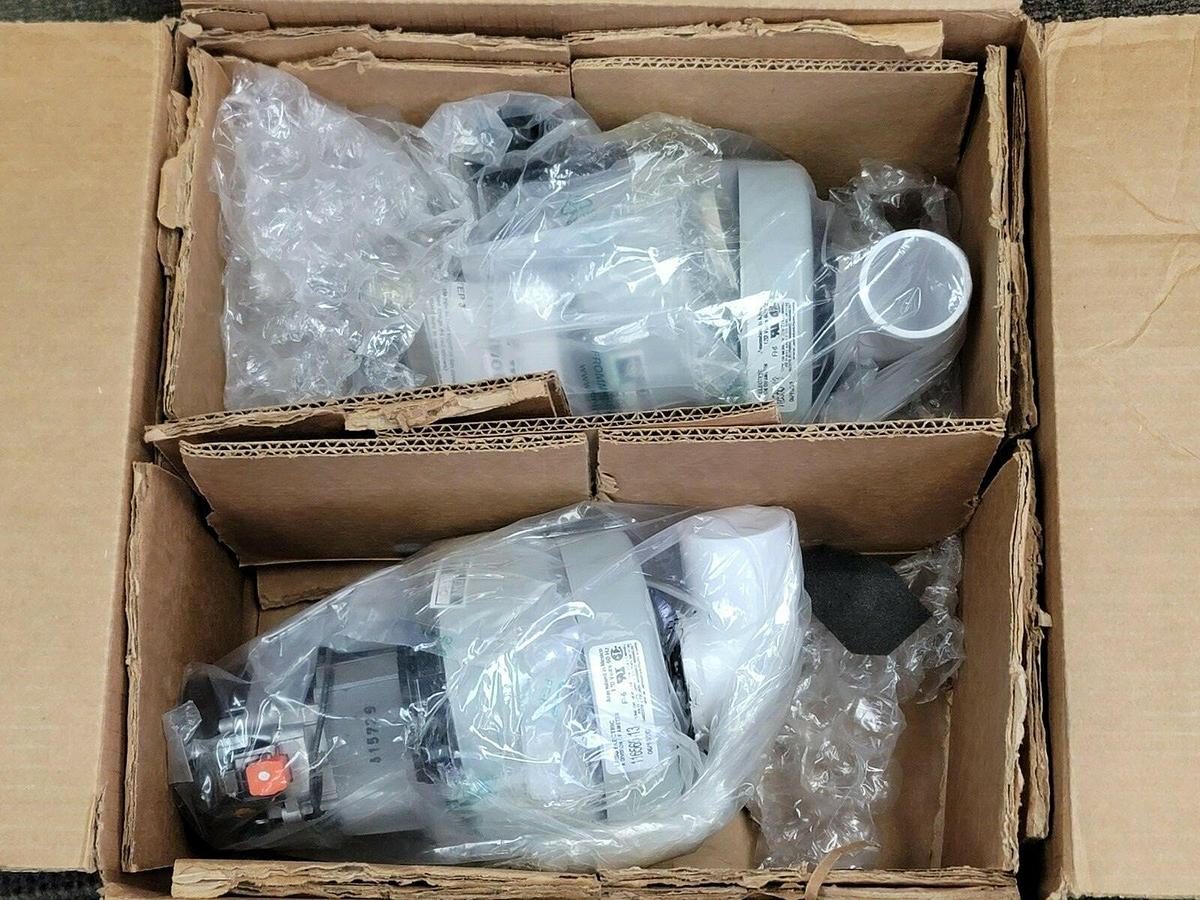 Used LOT OF 2 LAMB ELECTRIC 11565-13 MOTOR 3 STAGE 120V 60HZ W/ HORNS 1156513