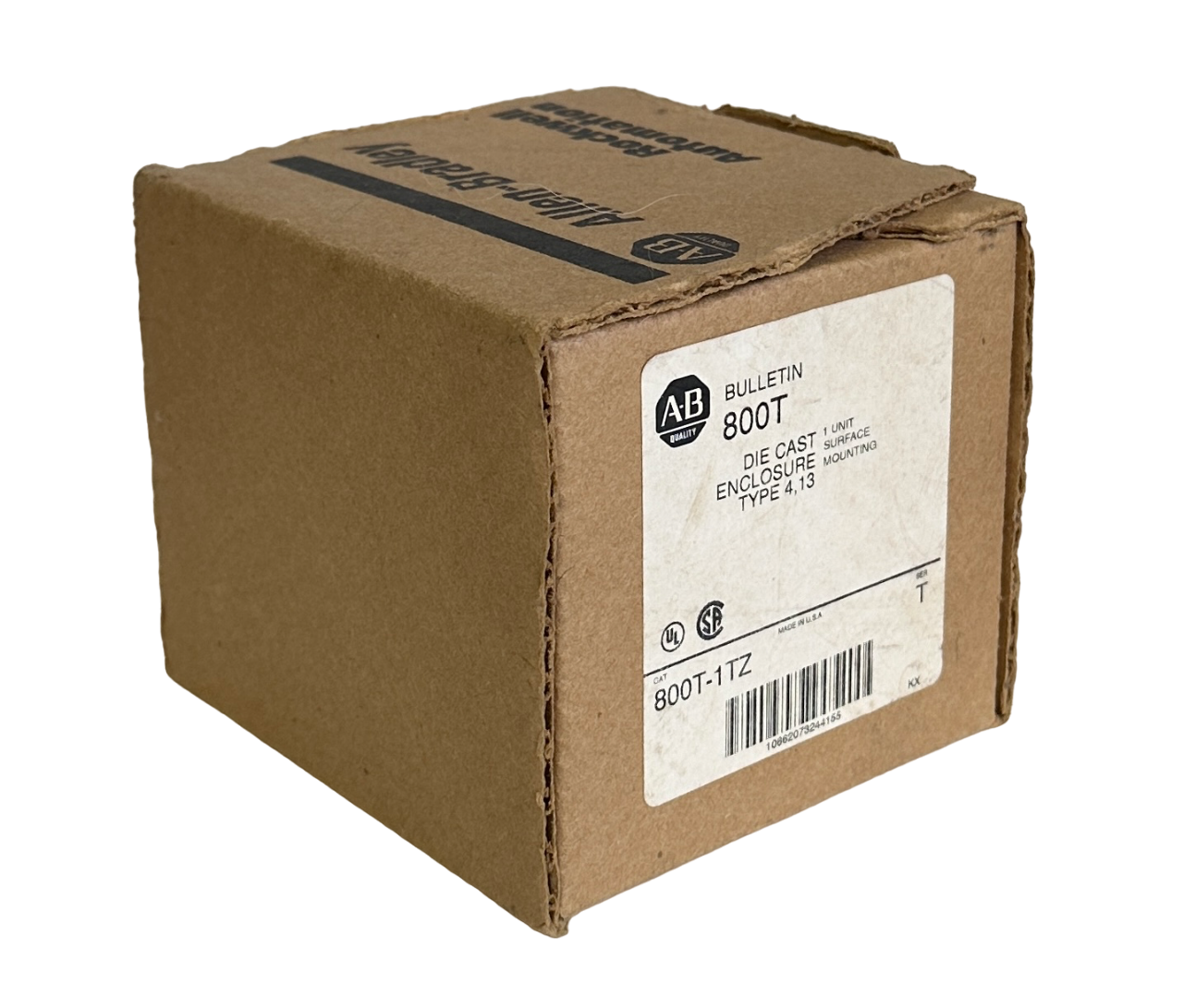 Used NEW ALLEN BRADLEY 800T-1TZ /T DIE CAST TYPE 4,13 SURFACE MOUNTING ENCLOSURE