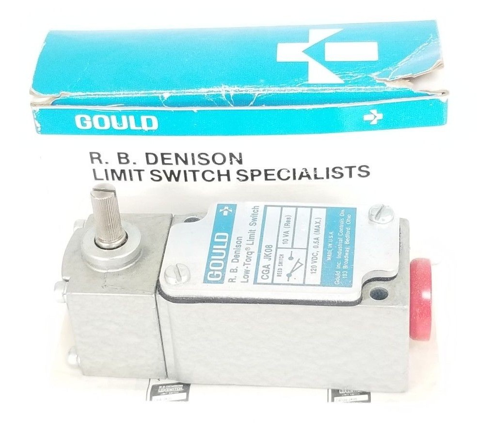 NIB GOULD R.B. DENISON CGA-JK08 LIMIT SWITCH 120VDC, 0.5A, 10VA, CGAJK08