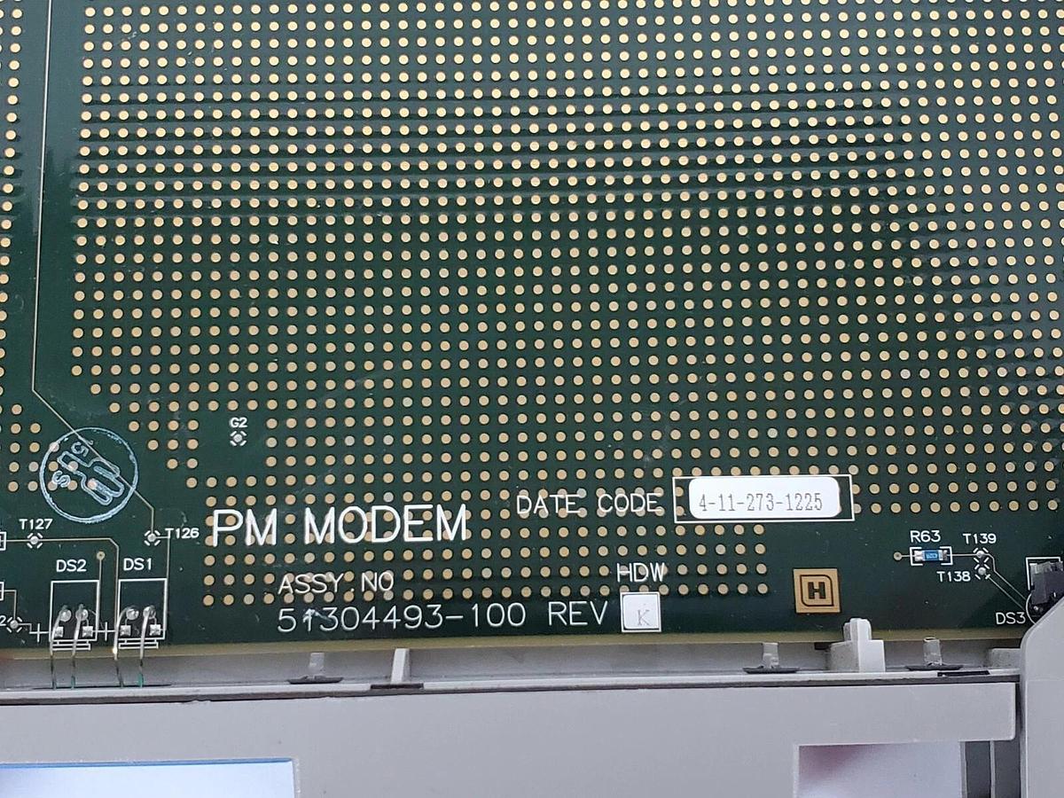 Used HONEYWELL MEASUREX 51304493-100 PC BOARD MODEM REV. K, 51304492 REV. D