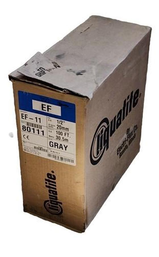 Used NIB LIQUATITE EF-11 CONDUIT SUNLIGHT RESISTANT 1/2'' GRAY EF11