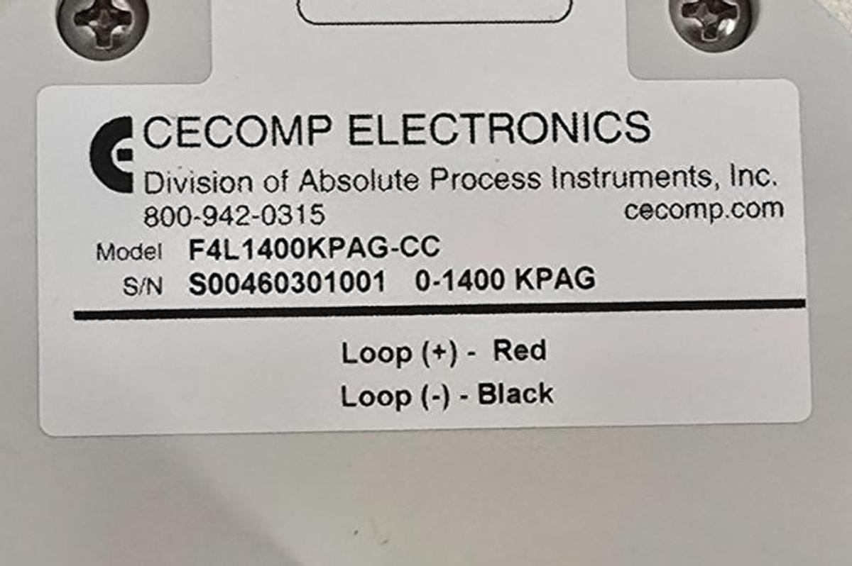 Used Cecomp F4L1400KPAG-CC Falcon Digital Pressure Gauge 0-1400 KPAG NSMP