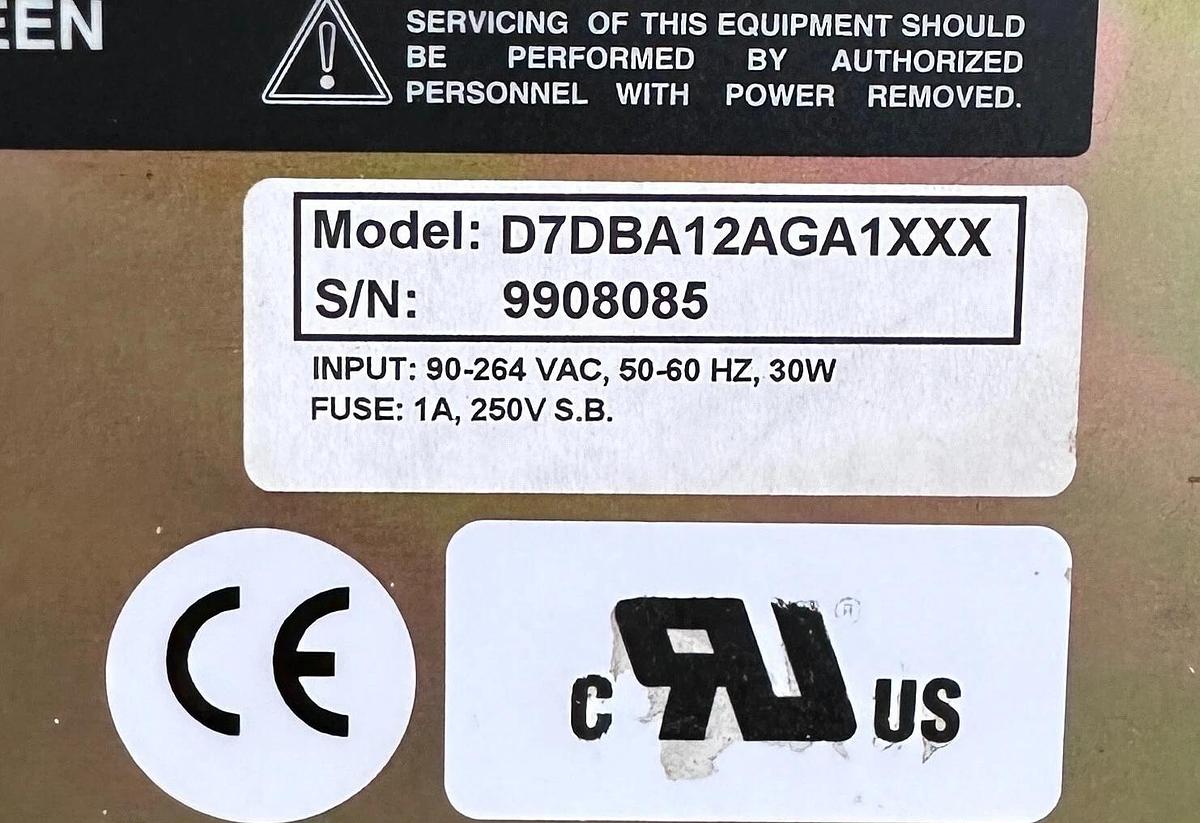 Used For Parts CUTLER-HAMMER D7DBA12AGA1XXX D7D SERIES HMI TOUCH PANEL 90-264Vac