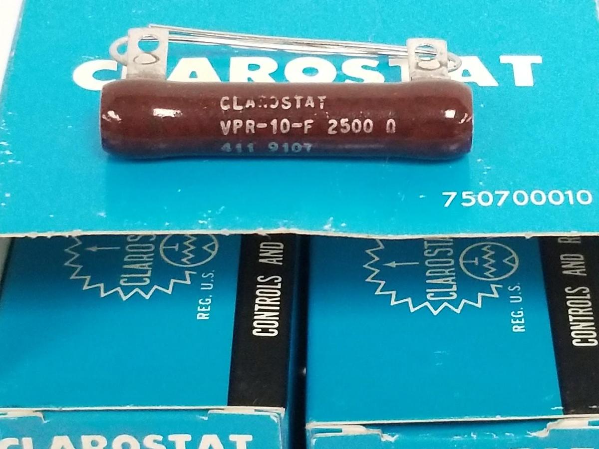 LOT OF 8 NIB CLAROSTAT VPR-10-F 2500 RESISTORS 2500 OHMS 411 9107 VPR10F2500