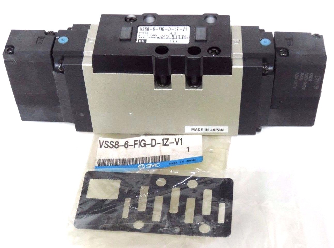 Used NEW SMC VSS8-6-FIG-D-1Z-V1 VALVE VSS86FIGD1ZV1, 0.1~1.0MPa