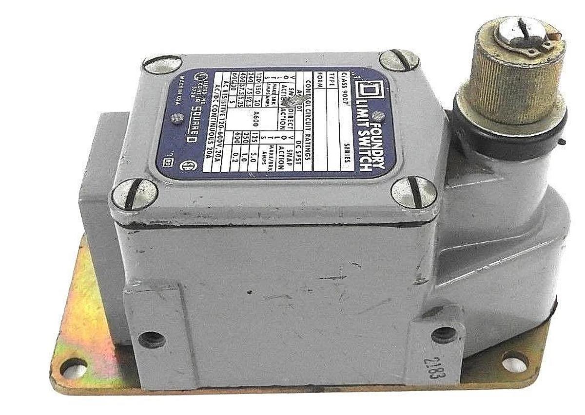 Used SQUARE D 9007 FTUD-1 FOUNDRY LIMIT SWITCH 9007FTUD1, SER. D