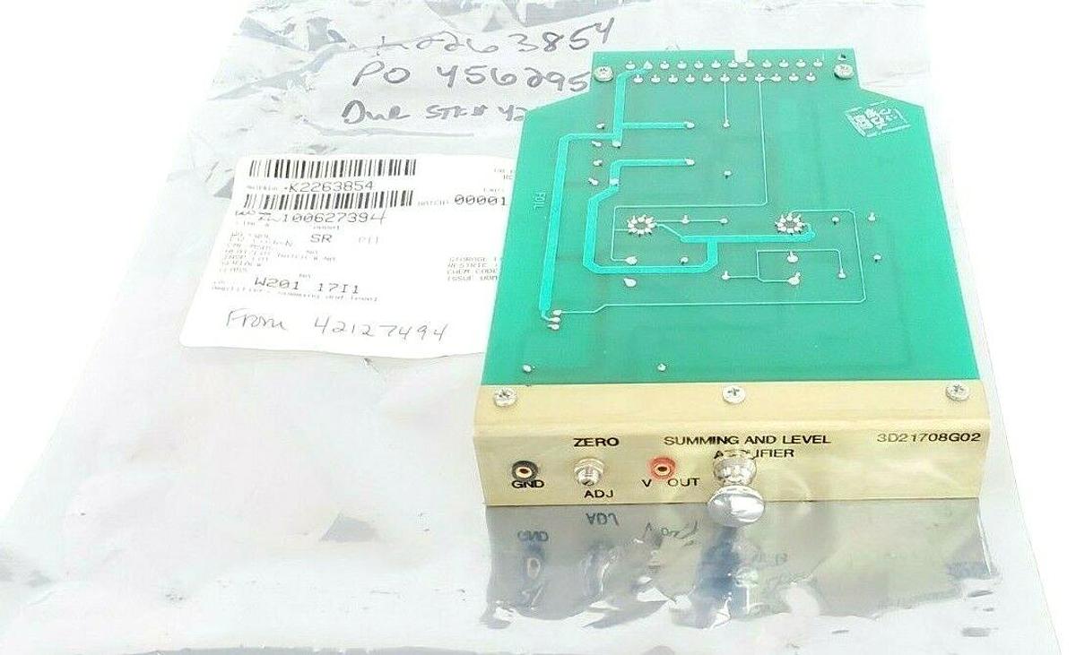 Used WESTINGHOUSE 3D21708G02 SUB 5 SUMMING & LEVEL AMPLIFIER BOARD