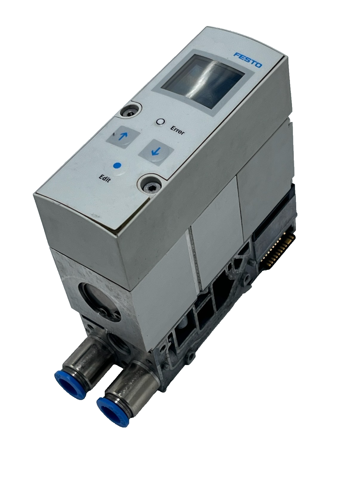 Used Festo VPPM-8TA-L-1-F-0L6H-S1C1 Proportional Valve w/ EMG Module & AP-P1 Base