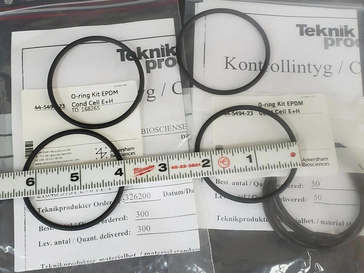 Used LOT OF 2 NEW AMERSHAM BIOSCIENCES 44-5494-23 O-RING KITS EPDM COND. CELL E+H