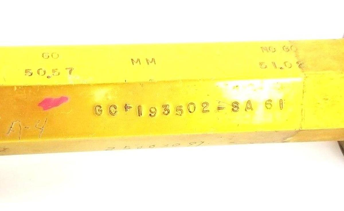 Used DU-WELL GC-193502-SA 61 PLUG GAGE 50.57 TO 51.02 MM, GC193502SA61