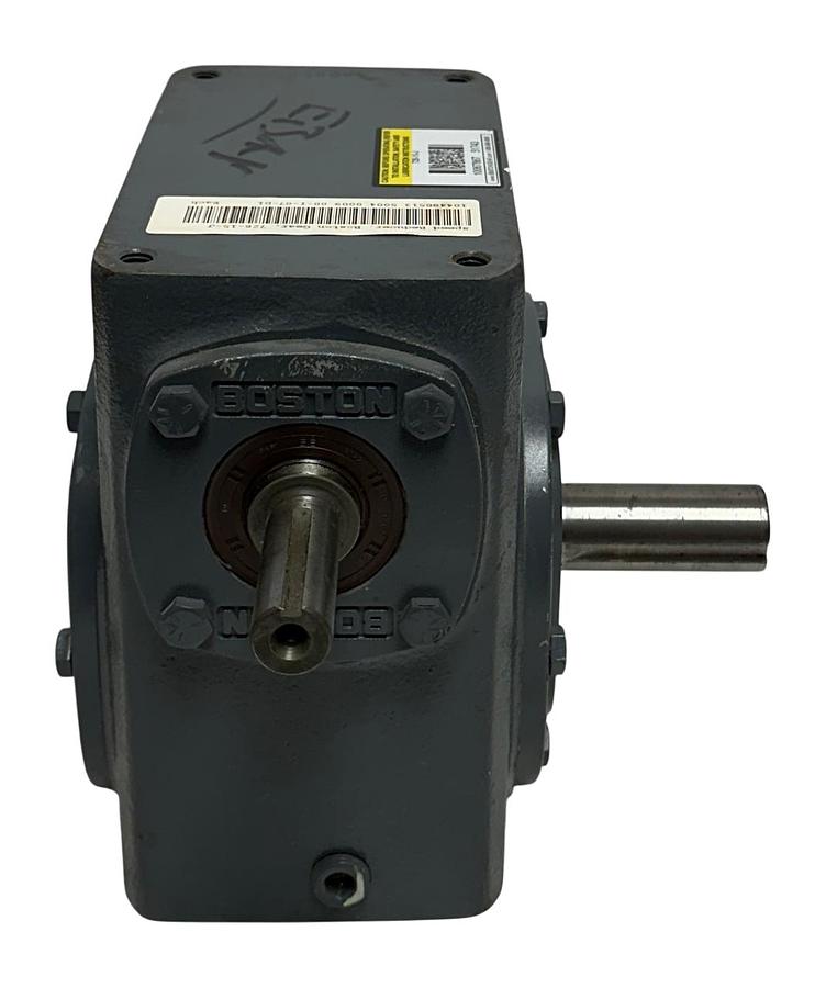 Used BOSTON GEAR 726-15-J / 51743 RIGHT ANGLE WORM GEAR SPEED REDUCER 15:1 RATIO NSNP