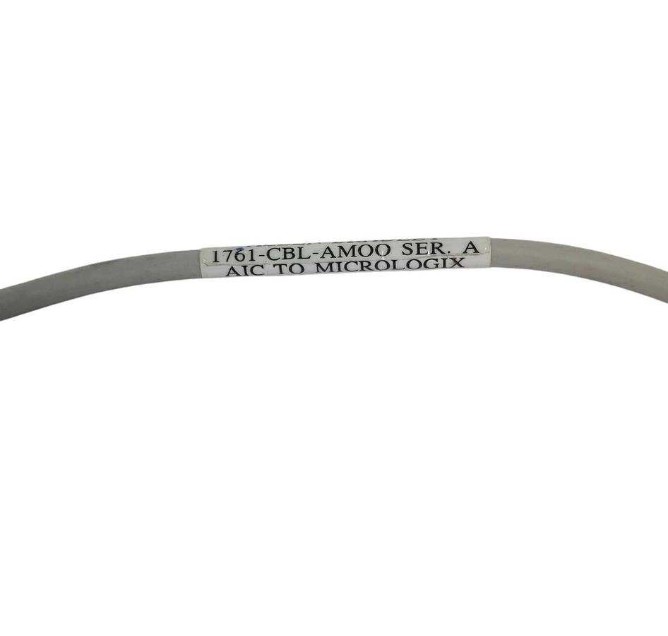 Used ALLEN BRADLEY 1761-CBL-AM00 SER A NETWORK CABLE MICROLOGIX 1000 8PIN MALE/MALE