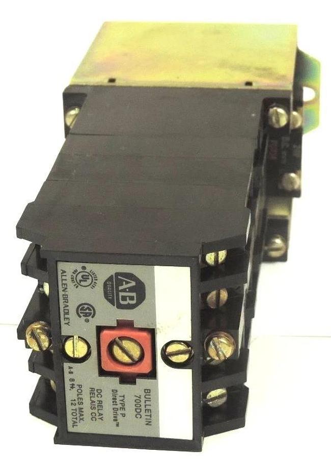 Used ALLEN BRADLEY 700DC-P1200Z24 DC RELAY 700DCP1200Z24 SER. A, 24V PD174 COIL