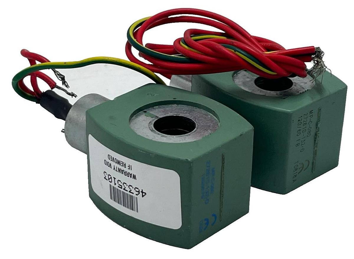 Used LOT OF 2 NEW ASCO MP-C-080 Solenoid Coil 120V AC 20.1W 60Hz (P/N 272610-132-D)
