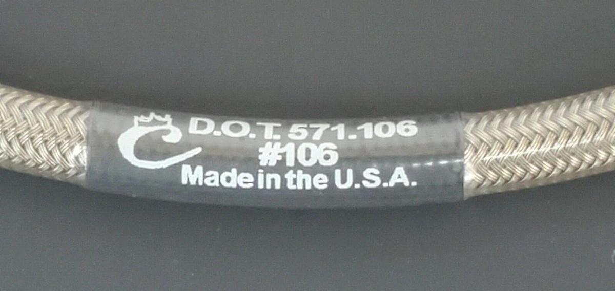 NEW RUBICON RE1513 KIT BRAIDED STAINLESS STEEL 22''