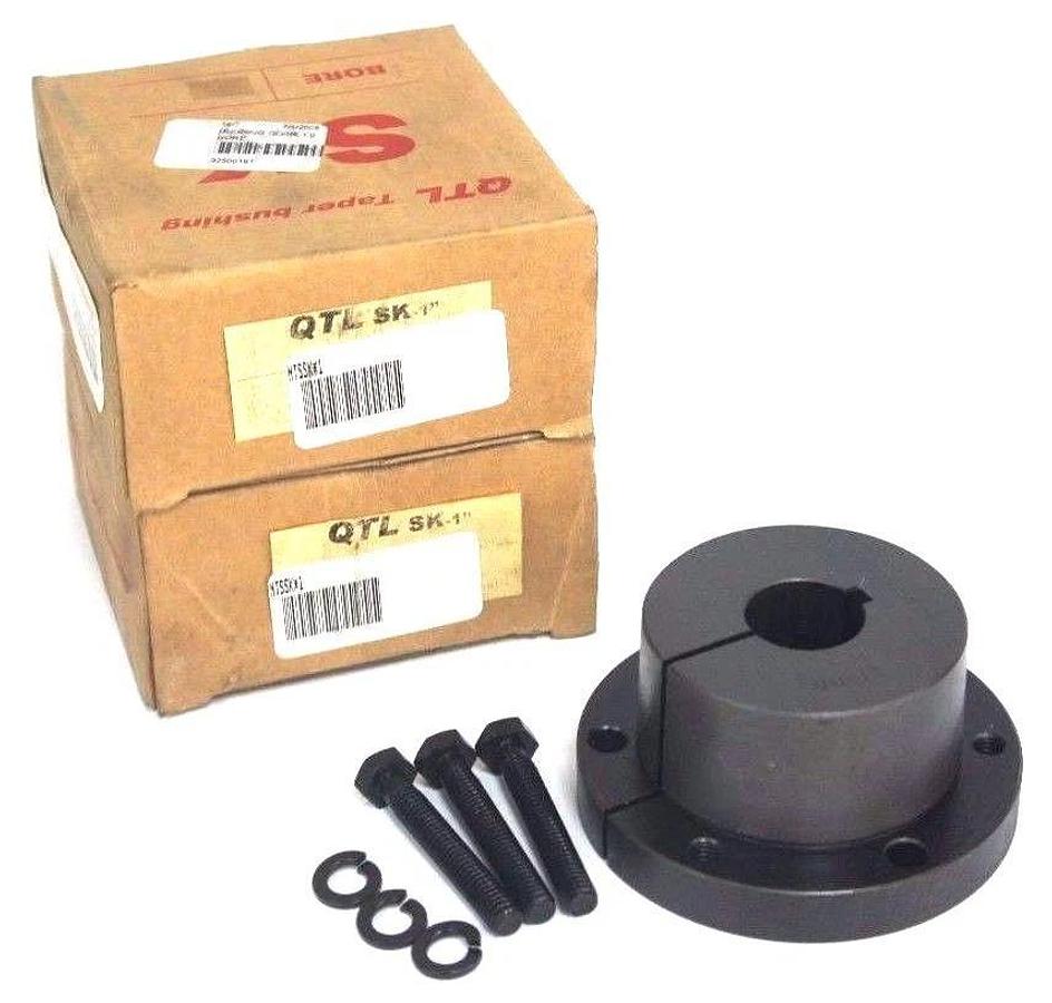 Used LOT OF 2 NIB QTL SK-1 TAPER BUSHINGS 1" BORE SK1