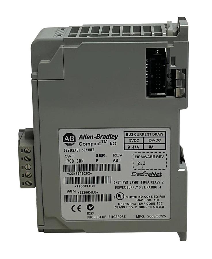 Used ALLEN BRADLEY 1769-SDN /B CompactLogix DeviceNet SCANNER MODULE Rev. A01 USNP