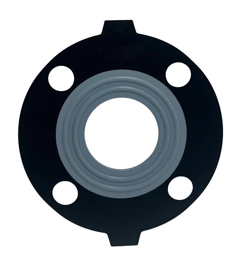 Used 4 ASAHI 50 (2) ANSI AV PACKING GASKETS PTFE OEM 2'' FLANGE TEFLON BONDED NSNP