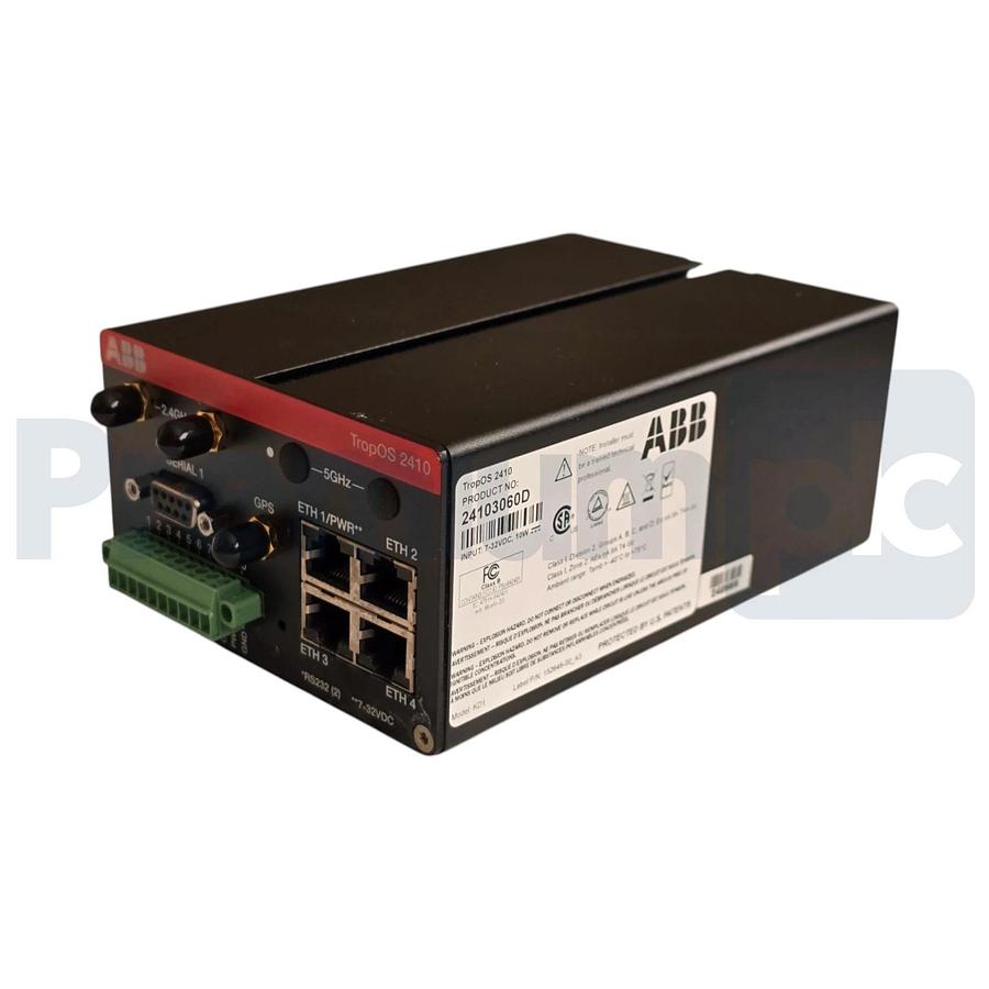 ABB TropOS 2410 Single-radio DIN Rail Broadband Wireless Router 2.4GHz 24103060D