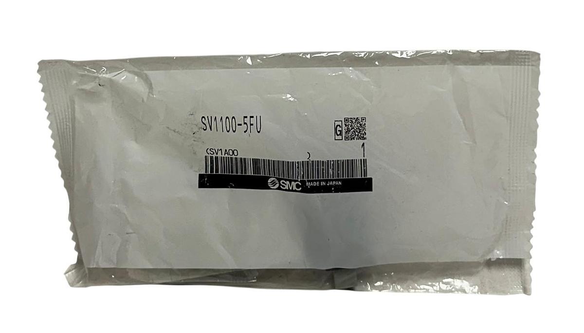 Used SMC SV1100-5FU / SV11005FU SOLENOID VALVE 5-PORT 0.15-0.7MPa PLUG-IN NSFS