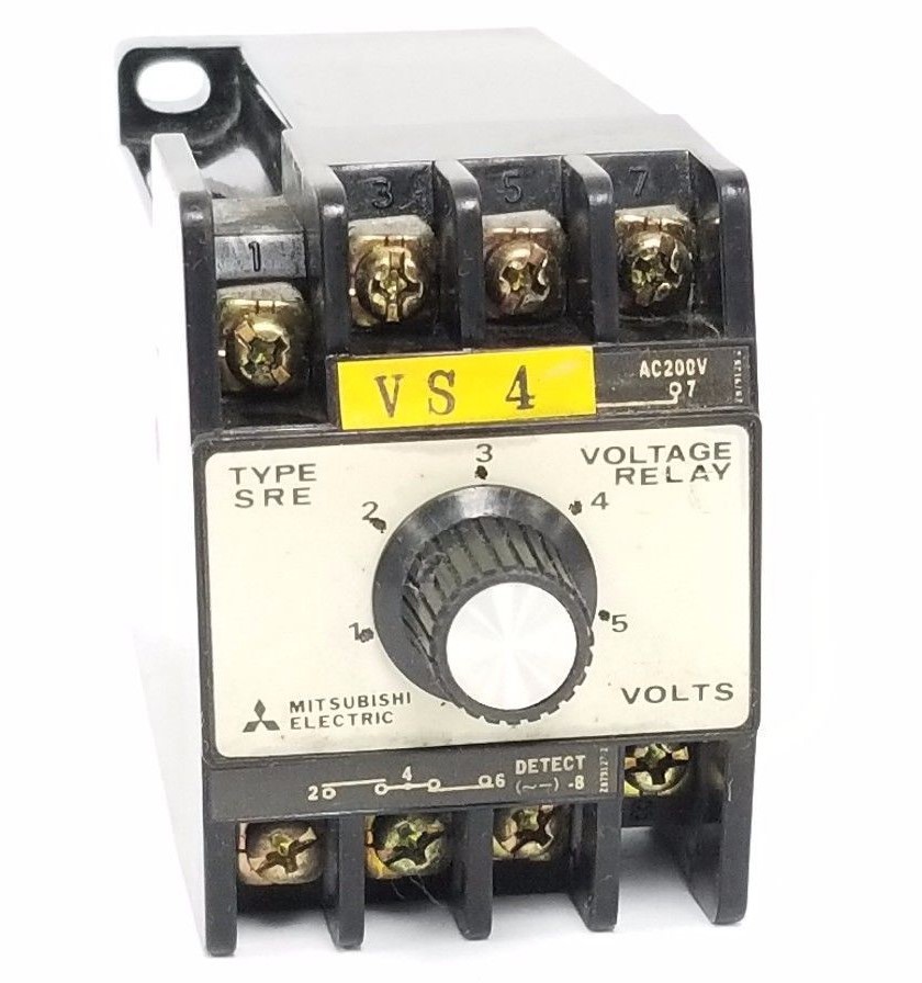 Used MITSUBISHI ELECTRIC SRE-AA VOLTAGE RELAY SREAA