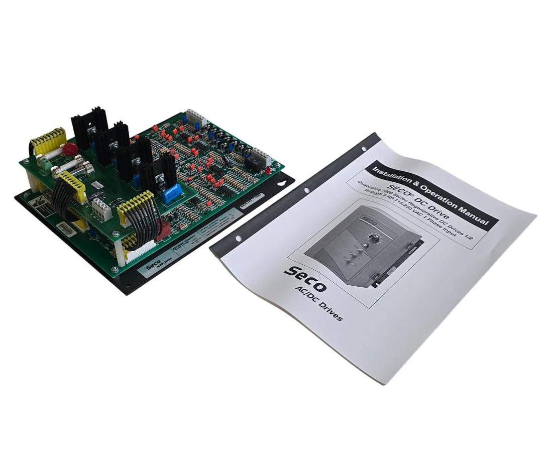 Used SECO WARNER ELECTRIC Q7006 QUADRALINE 7000 REGENERATIVE DC DRIVE 1HP @ 230V NSNP