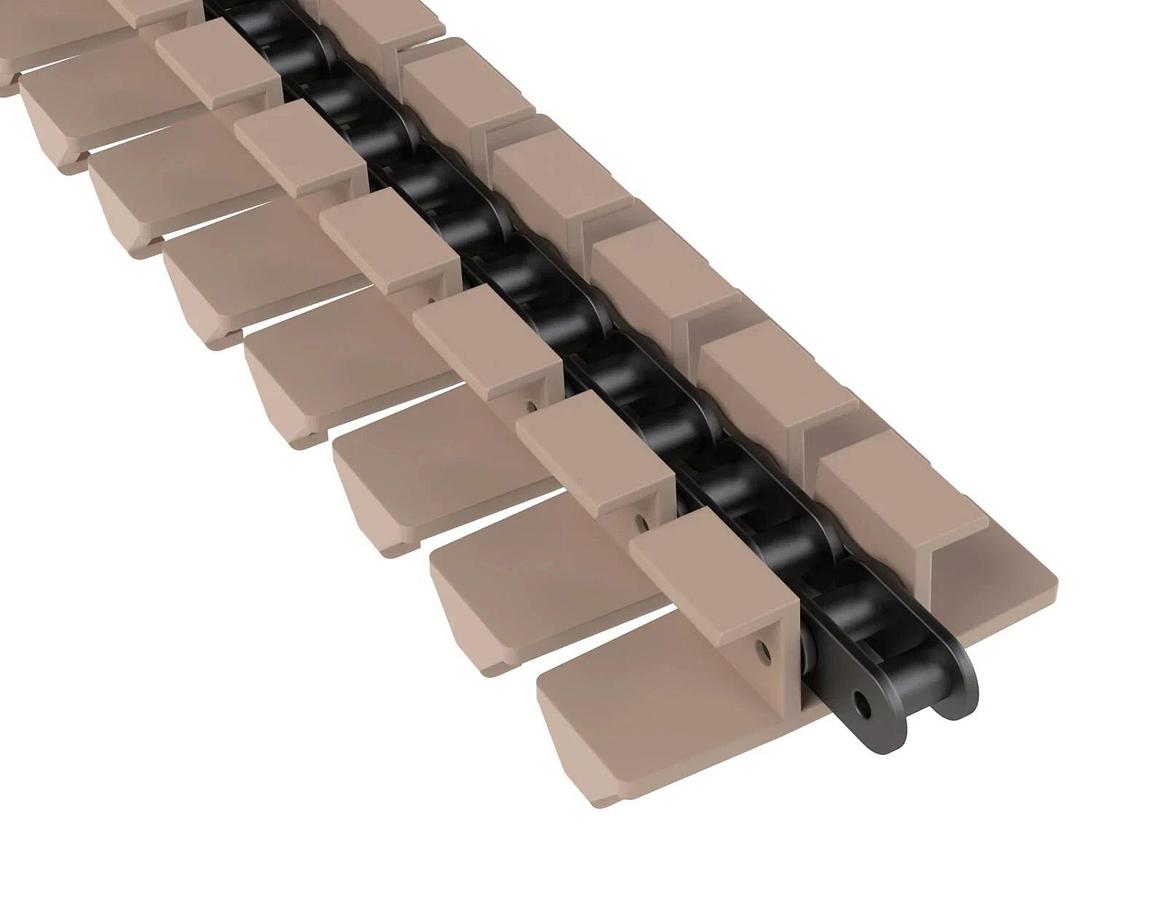 Used NIB REXNORD 81431511 LF1873T S/G CARBON BC TABLE TOP CHAIN W: 3.75" PITCH 1.5"