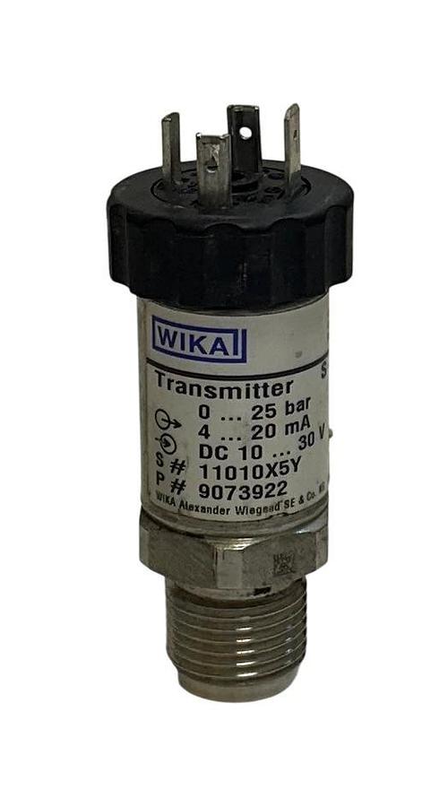 Used WIKA S-10 / 9073922 PRESSURE TRANSMITTER 10-30VDC 0-25BAR 4-20mA OEM USNP