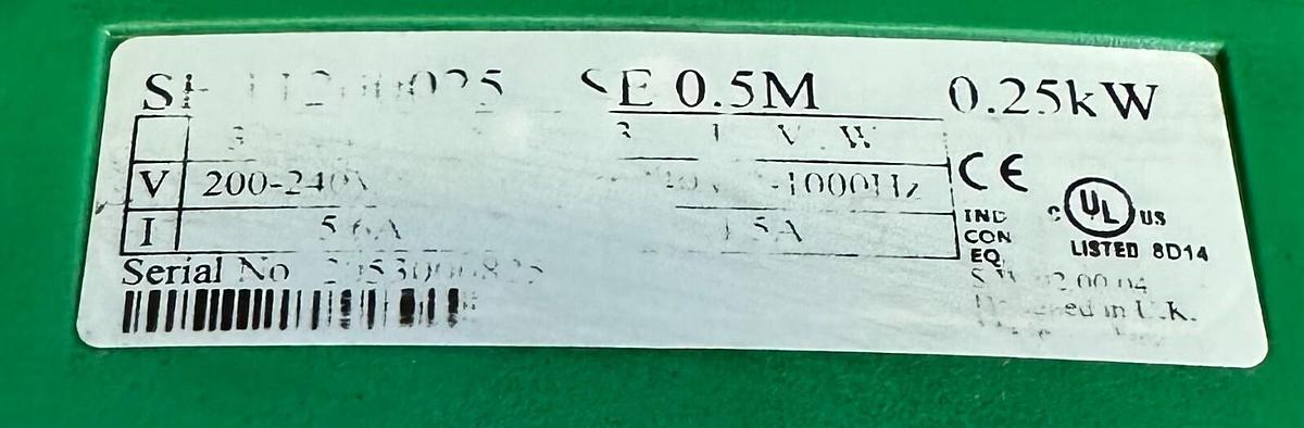 Used For Parts CONTROL TECHNIQUES SE 11200025 SE 0.5M / SE11200025SE05M COMMANDER SE