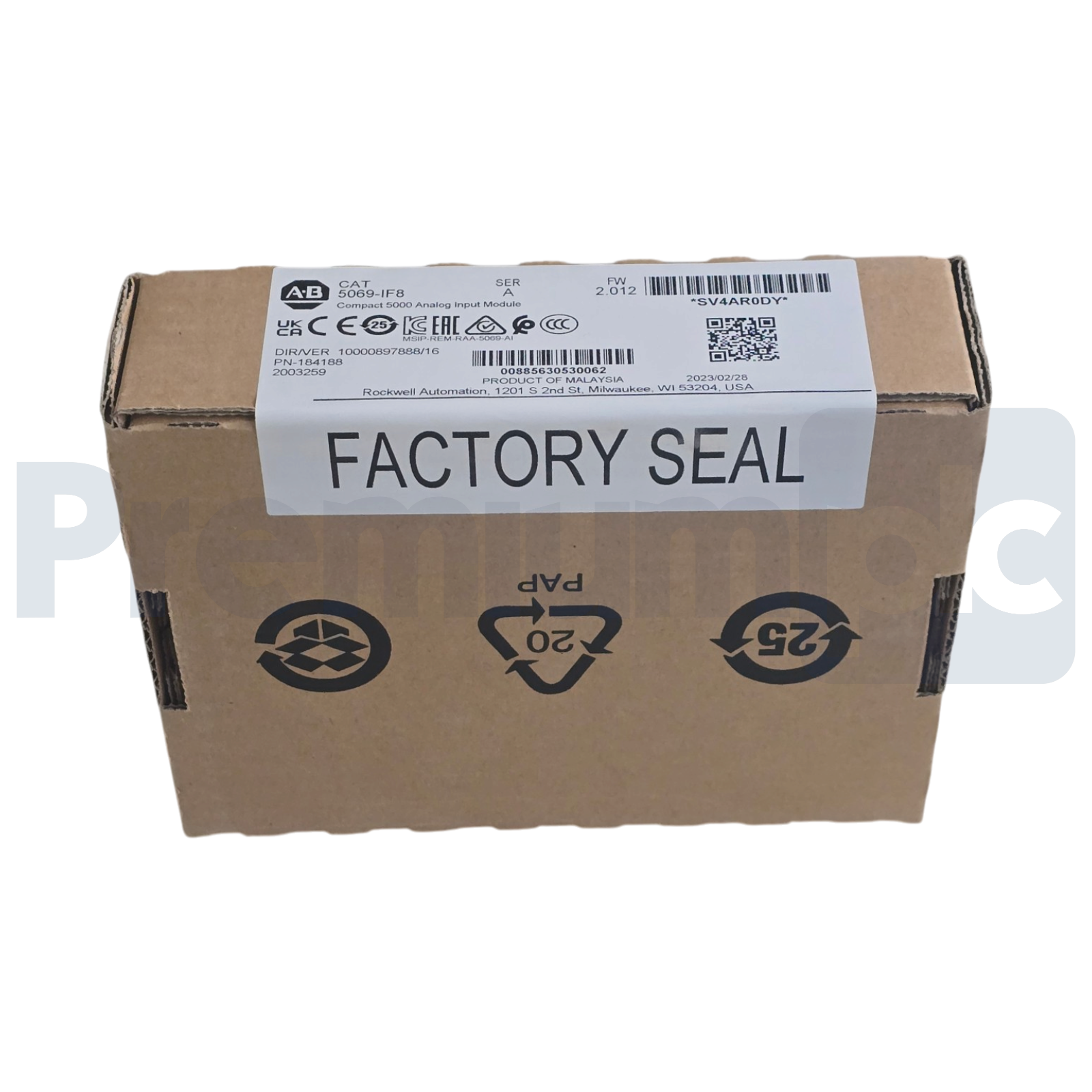 Used Sealed Pre-Owned Allen Bradley 5069-IF8 /A Compact 5000 8-Ch Analog Input Module