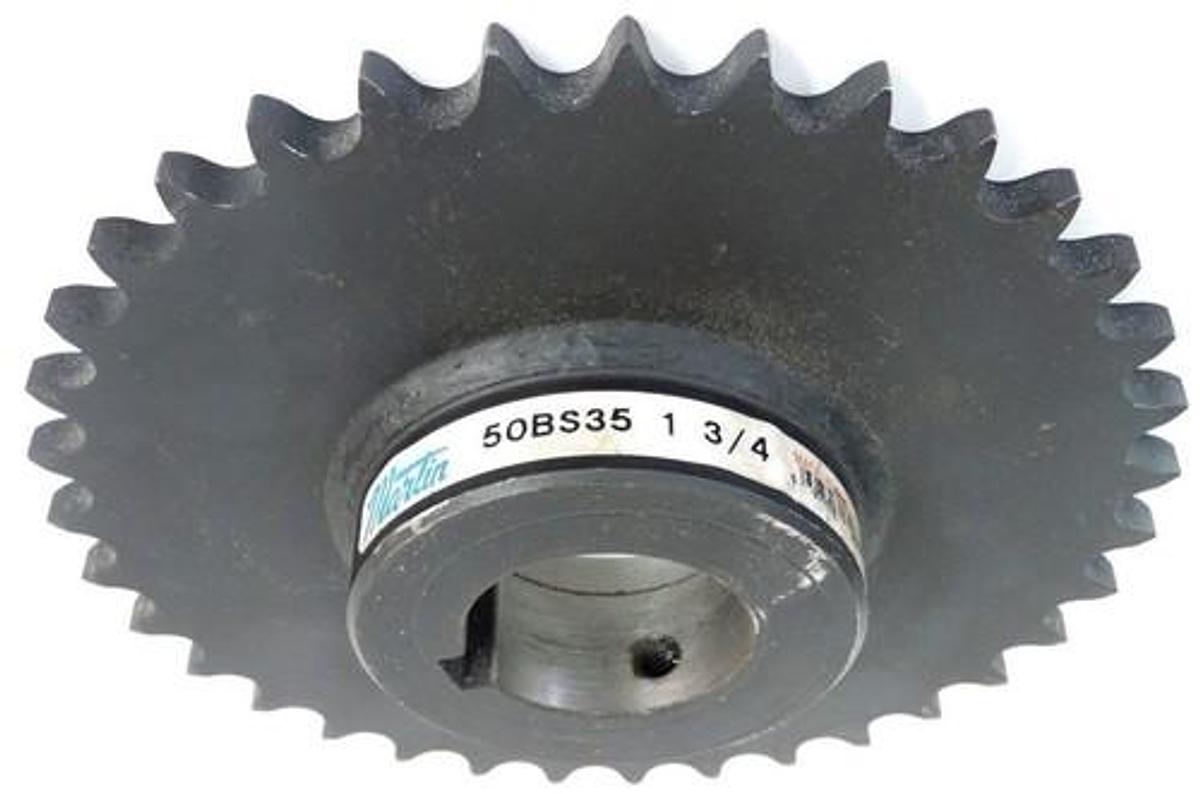 Used NEW MARTIN 50BS35 1 3/4 ROLLER SPROCKET 3/4" BORE 35 TEETH 50BS35134