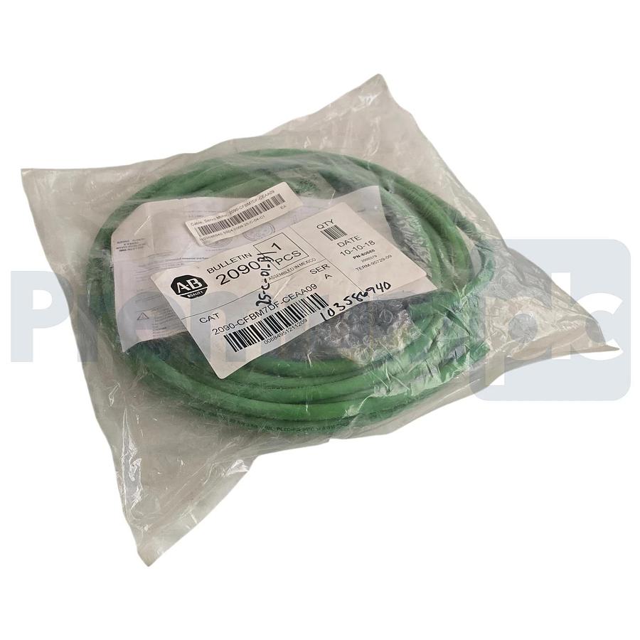 Used Allen-Bradley 2090-CFBM7DF-CEAA09 /A Servo Motor Feedback Cable 9m SpeedTEC NSFS