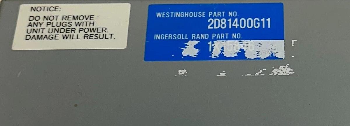 Used WESTINGHOUSE INGERSOLL RAND 2D81400G11 / 1X15846 AIR COMPRESSOR CONTROLLER USNP
