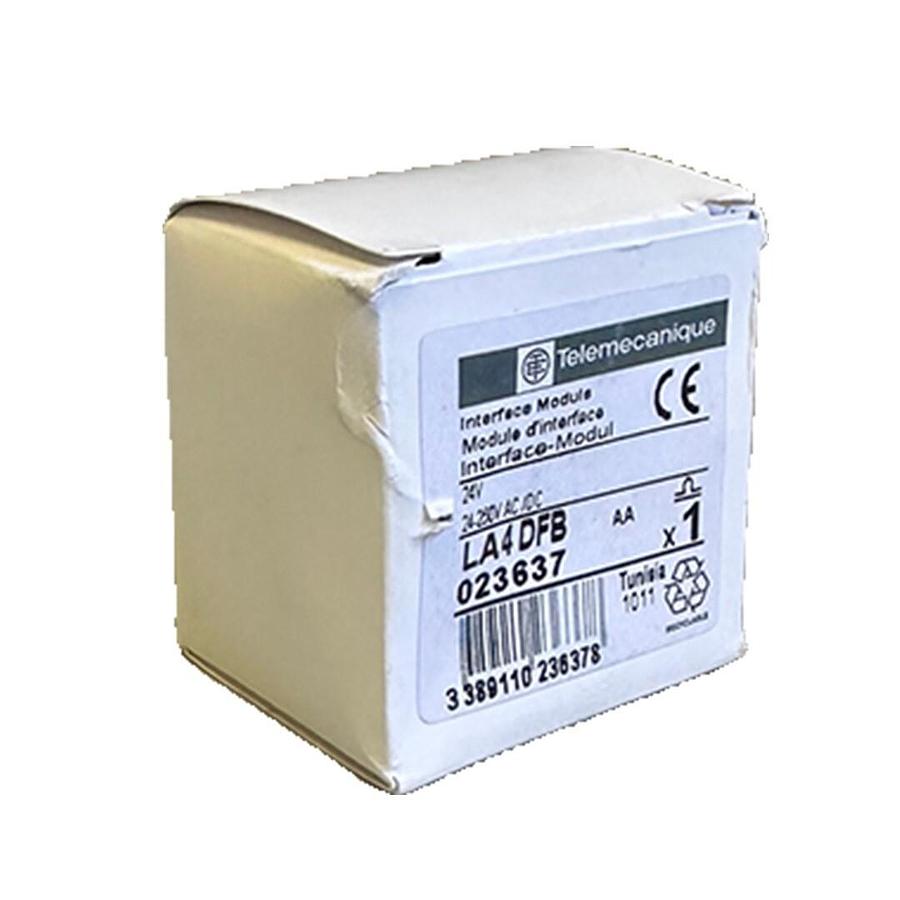 Used NEW TELEMECANIQUE LA4DFB CONTACTOR RELAY INTERFACE MODULE 24-250V AC/DC