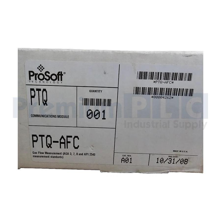 ProSoft PTQ-AFC ProTalk LIQUID & GAS FLOW COMPUTER MODULE FOR QUANTUM SERIES NEW
