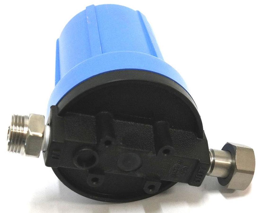 Used NEW USA-PPI 4" WIDE, 5" DEPTH, FILTER HOUSING WITH FITTINGS