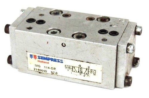Used SEMPRESS IVG 114-GR PNEUMATIC PILOT VALVE 2146640 IVG114GR