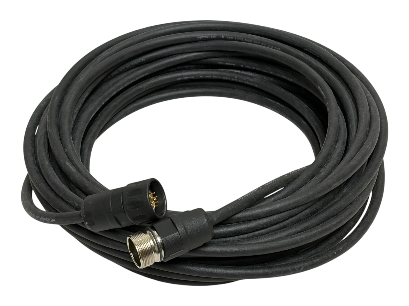 Used Heidenhain ID 309774-15 CNC Extension Cable 9-Pin Male to 9-Pin Female