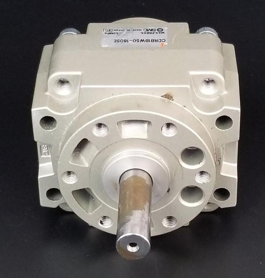 Used SMC CDRB1BW50-180SE MINI VANE ROTARY ACTUATOR CDRB1BW50180SE