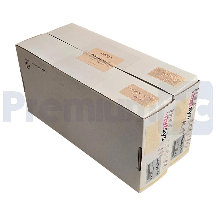 Used Netsys NV-500IKIT Industrial VDSL2 Ethernet Extender Kit CO/CPE 2x NV-500I NSMP