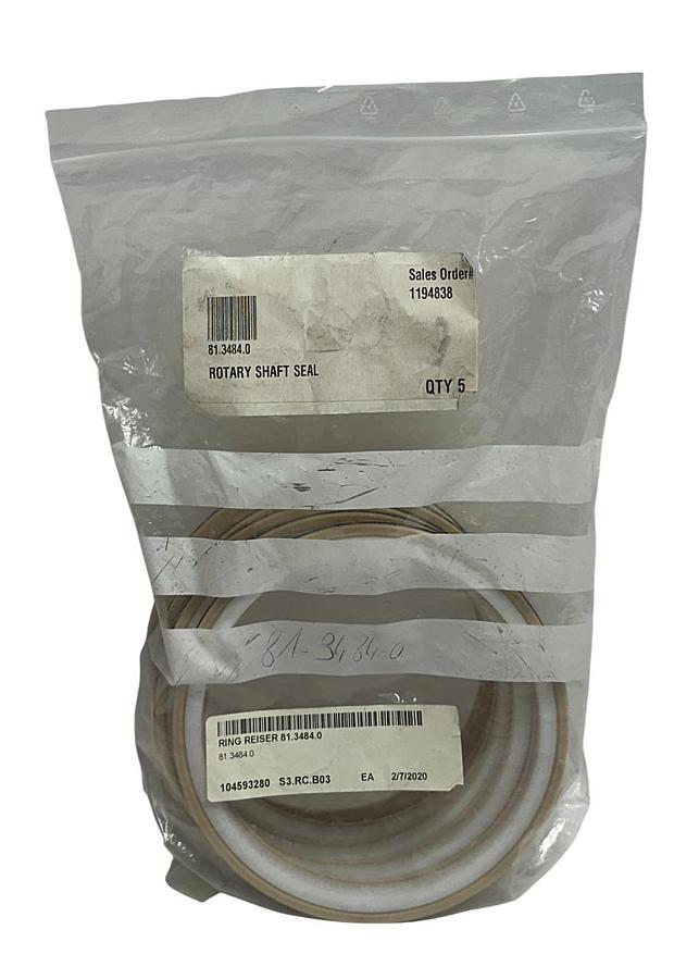 Used 5 REISER 81.3484.0 / 8134840 OEM ROTARY SHAFT SEALS 104593280 NSNP