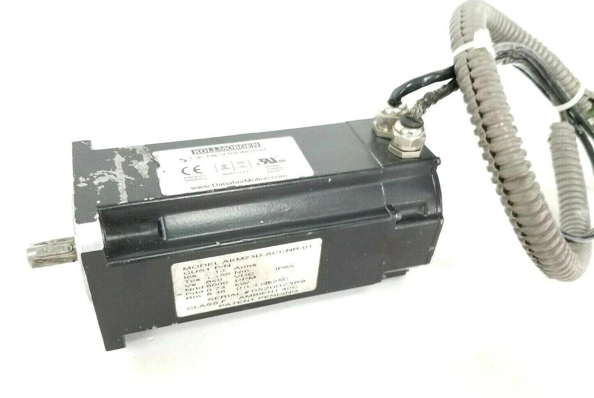 Used KOLLMORGEN / DANAHER AKM23D-ACCNR-01 SERVO MOTOR 3 PM 2.19A 1.16Nm 640VDC