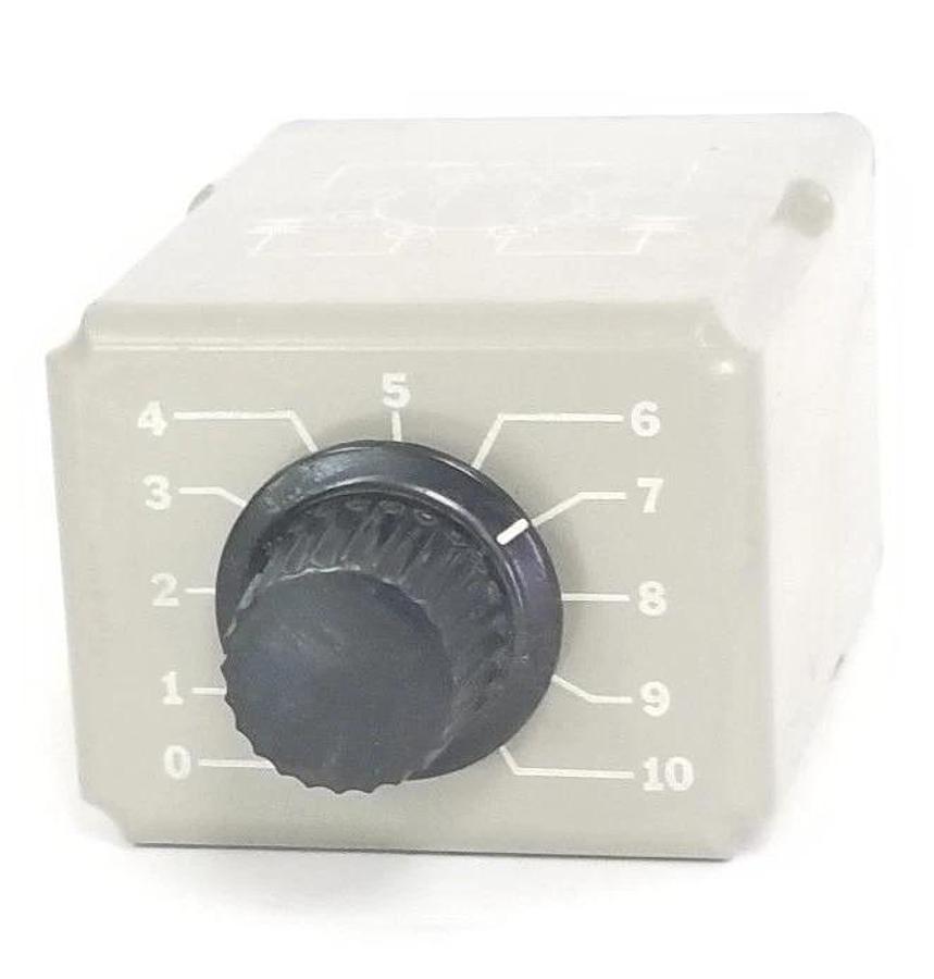 Used SYRACUSE ELECTRONICS TNR00300 TIME DELAY RELAY 1SEC, 0-10SEC, 115VAC, 10A