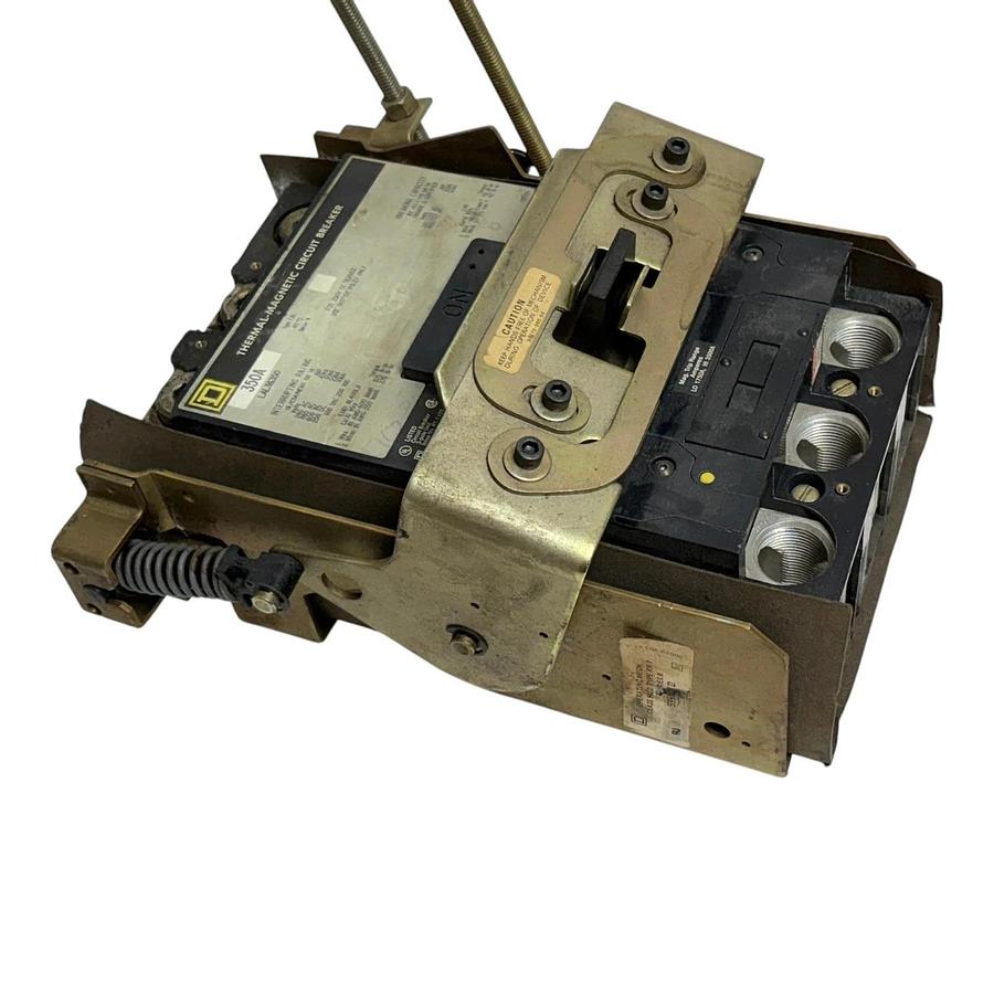 Used Square D LAL36350 350A Circuit Breaker Class 9422 RR-1 Operating Mechanism
