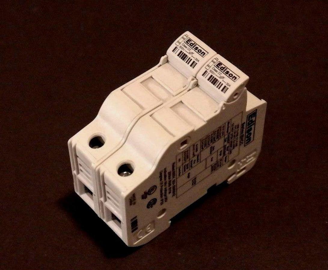 Used EDISON EHCC FUSEHOLDER 2-FUSE, 600V, 30A, 50/60HZ