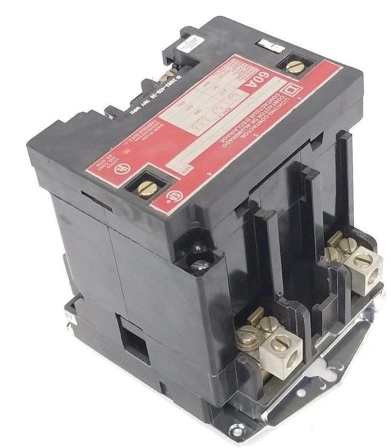 Used SQUARE D 8903SPO10 LIGHTING CONTACTOR, 60A, SERIES A
